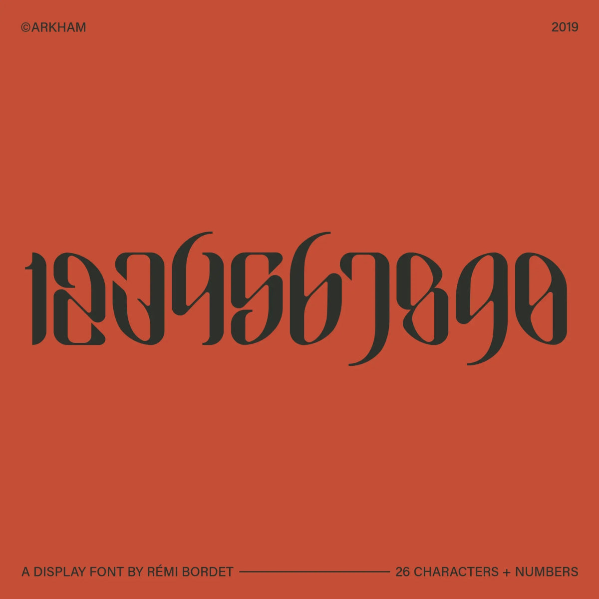 Arkham Display Font - foxrockettstudio