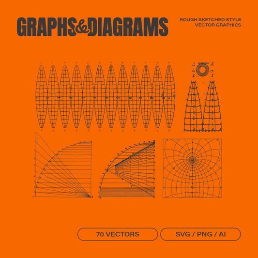 Graphs & Diagrams Vector Pack - foxrockettstudio