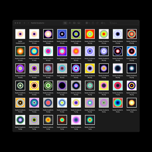 Radial Gradients - foxrockettstudio