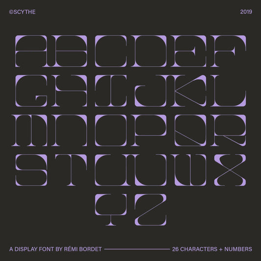 Scythe Display Font - foxrockettstudio