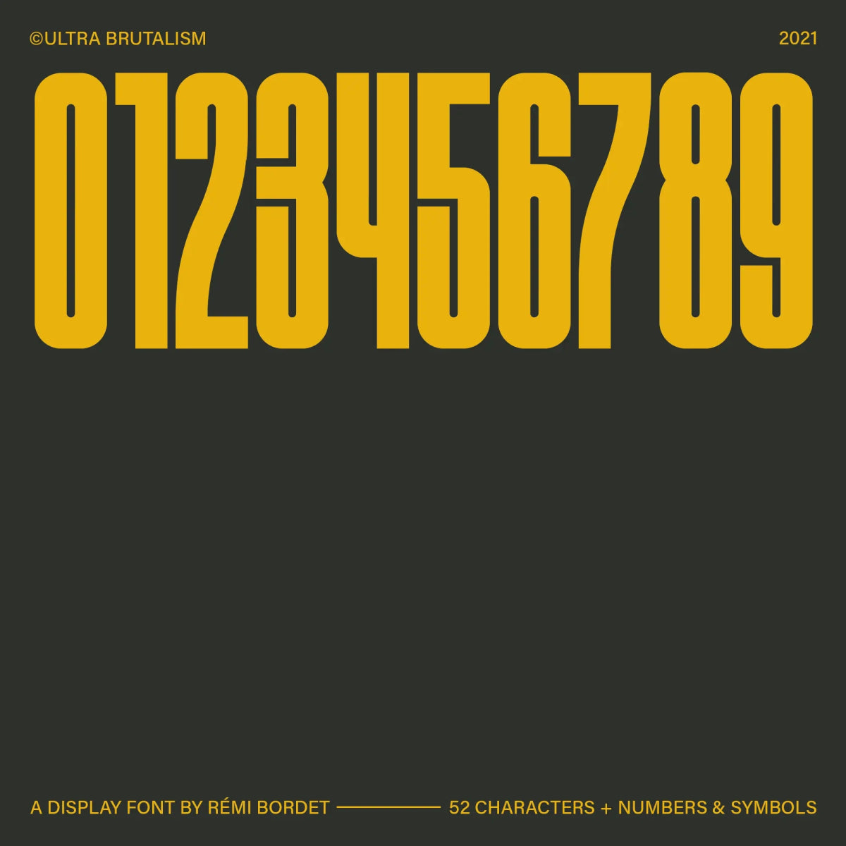 Ultra Brutalism Display Font - foxrockettstudio