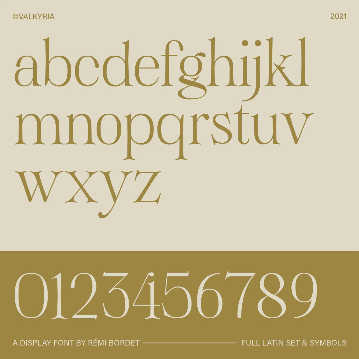 Valkyria Display Font - foxrockettstudio