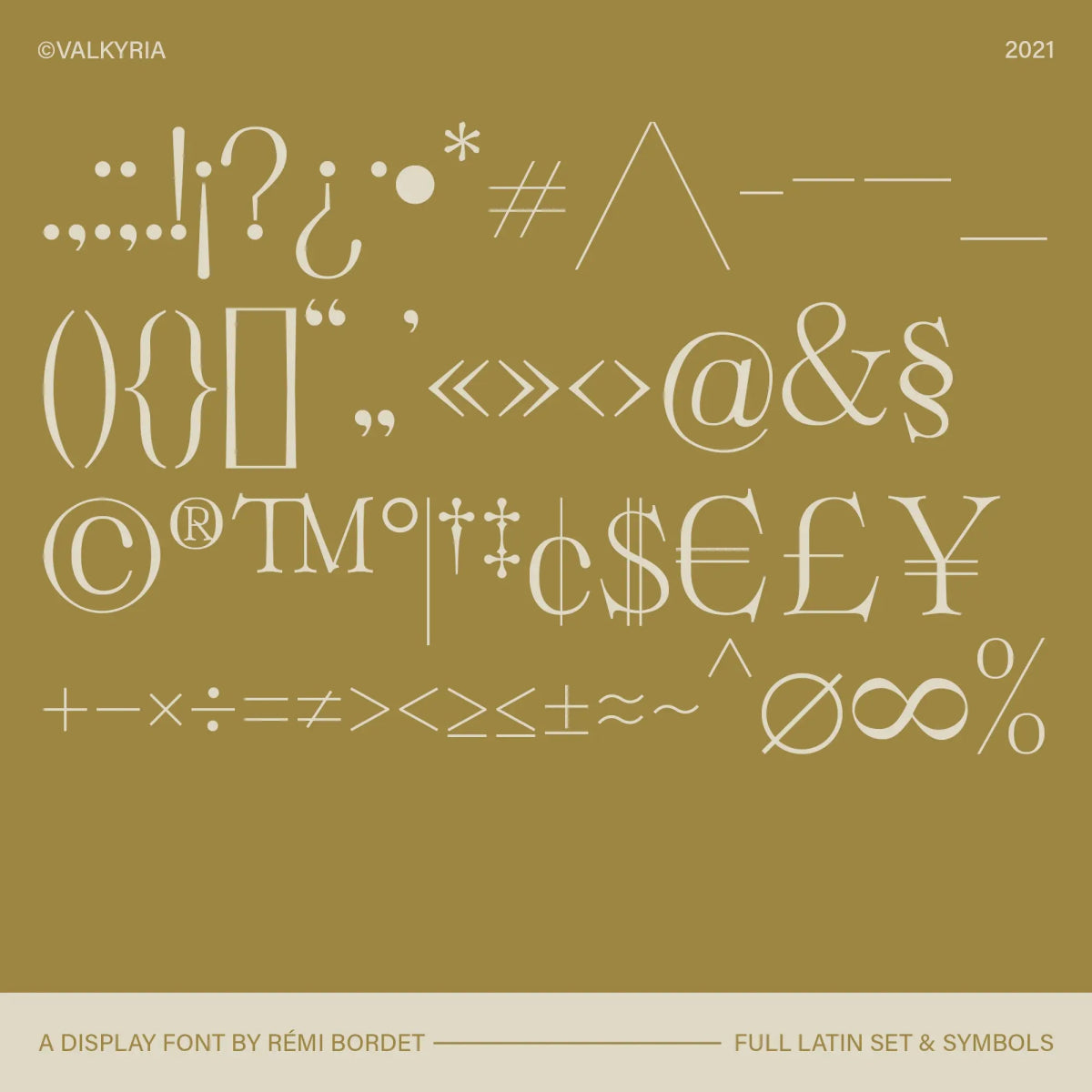Valkyria Display Font - foxrockettstudio