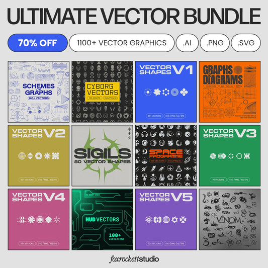 Vector Shapes Bundle – Abstract & Modern Elements – foxrockettstudio
