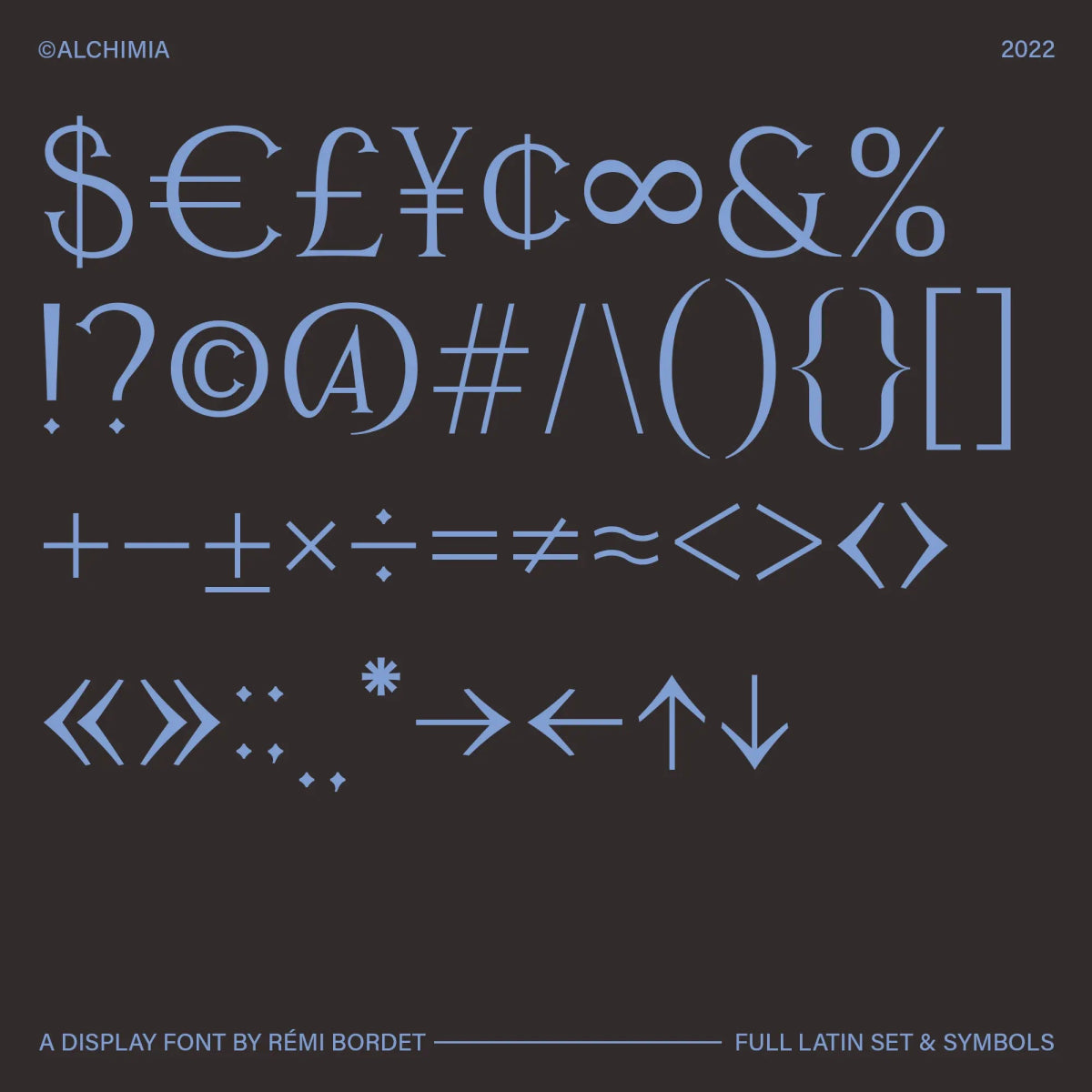 Alchimia Display Font - foxrockettstudio