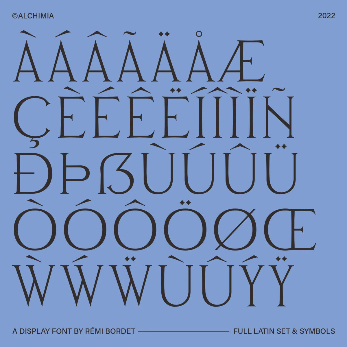 Alchimia Display Font - foxrockettstudio