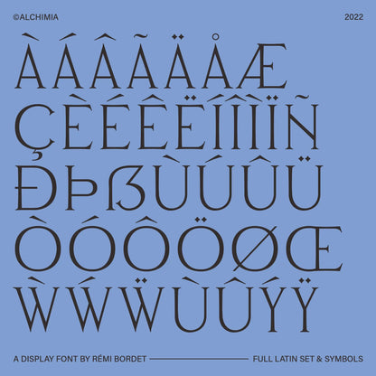 Alchimia Display Font - foxrockettstudio