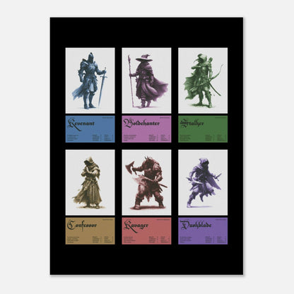 Dark Fantasy Cards - Art Print - foxrockettstudio