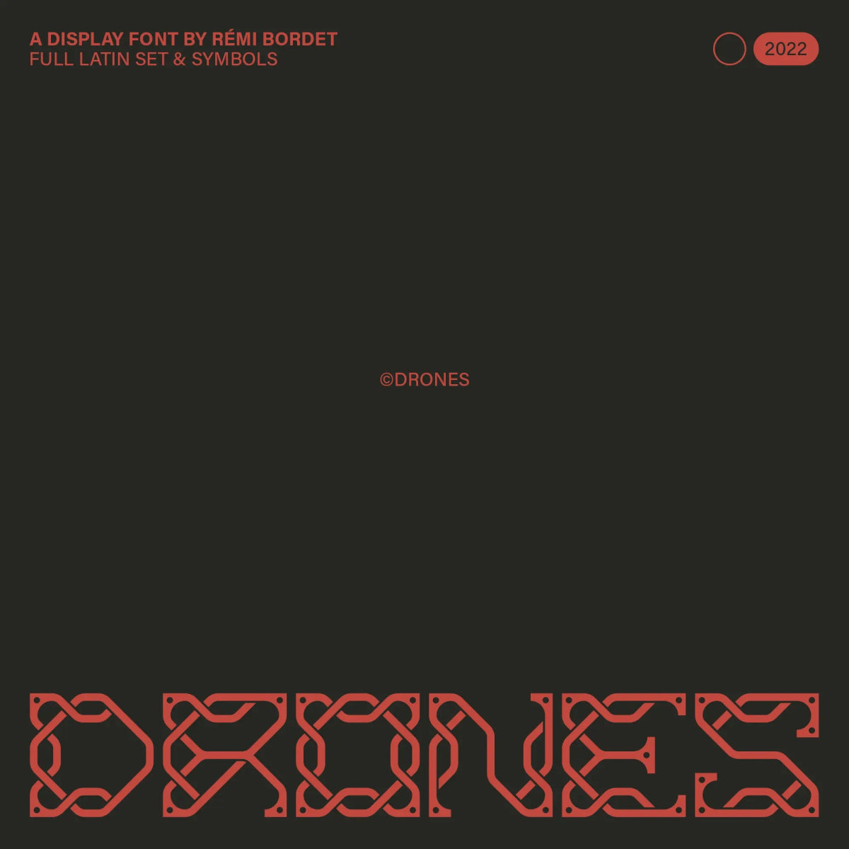 Drones Display Font - foxrockettstudio