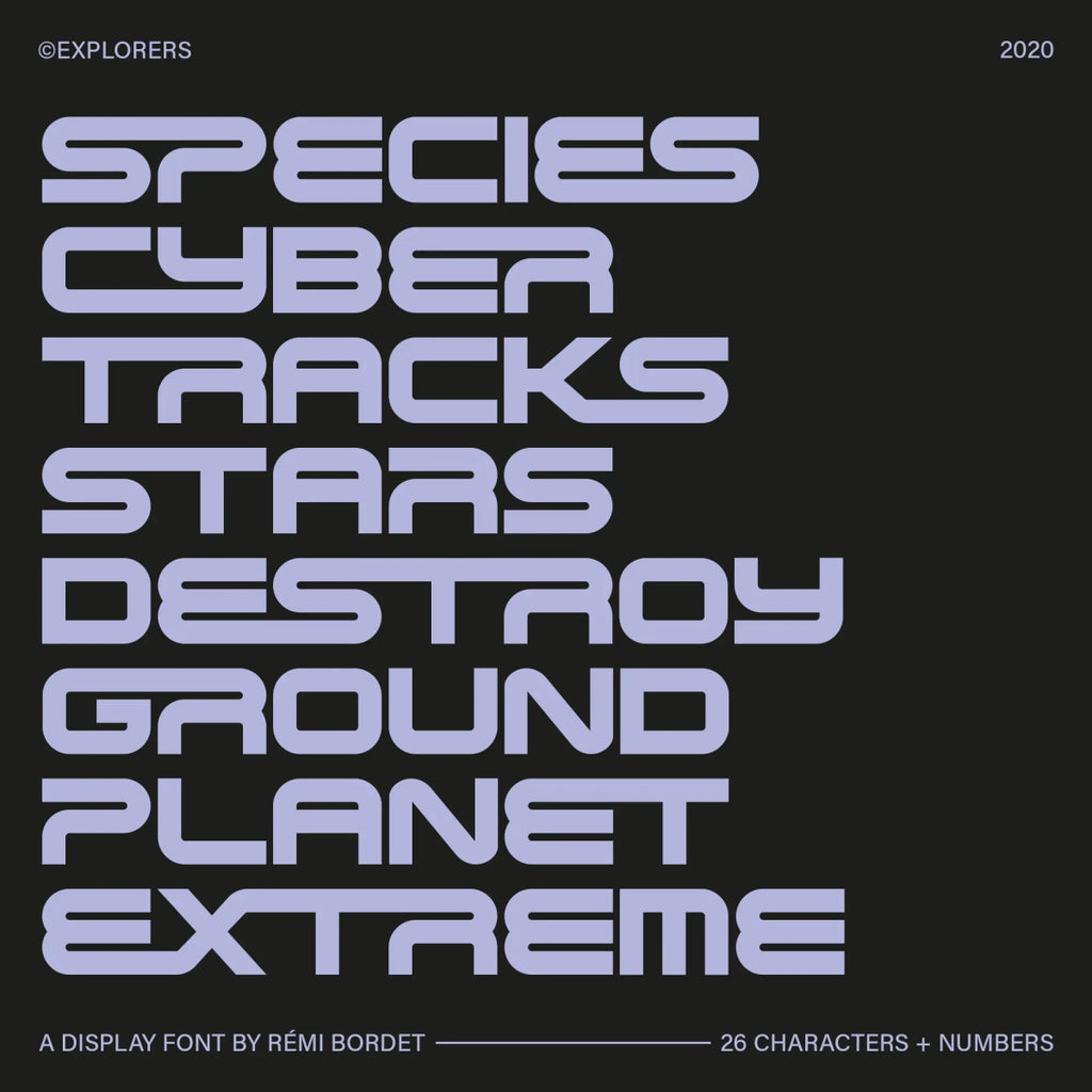 Explorers Display Font - foxrockettstudio