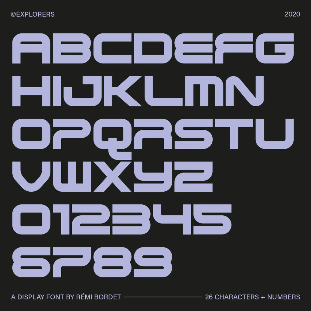 Explorers Display Font by Rémi Bordet - Fox Rockett Studio