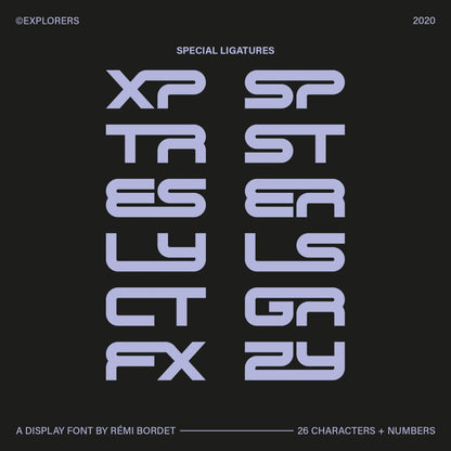 Explorers Display Font - foxrockettstudio