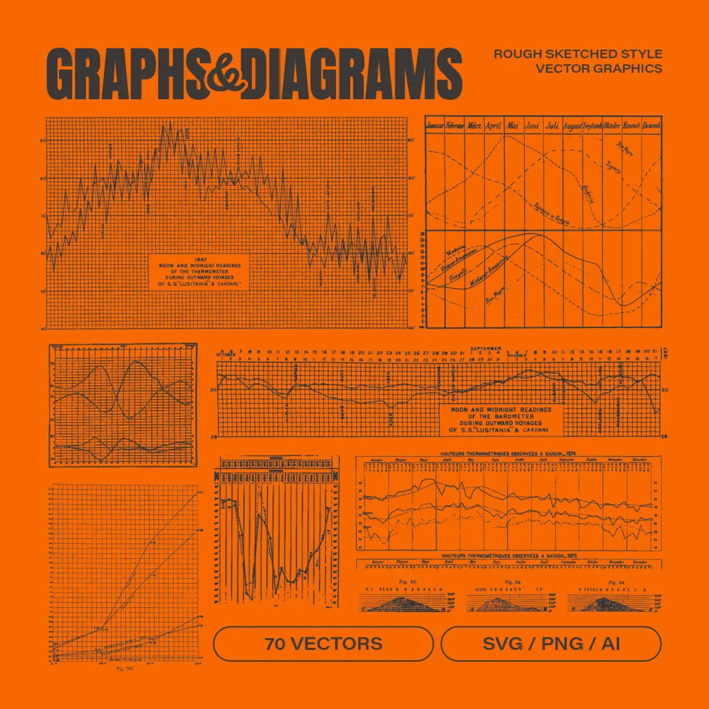 Graphs & Diagrams Vectors – Fox Rockett Studio