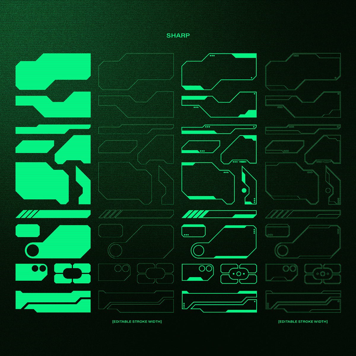 HUD Vectors - foxrockettstudio