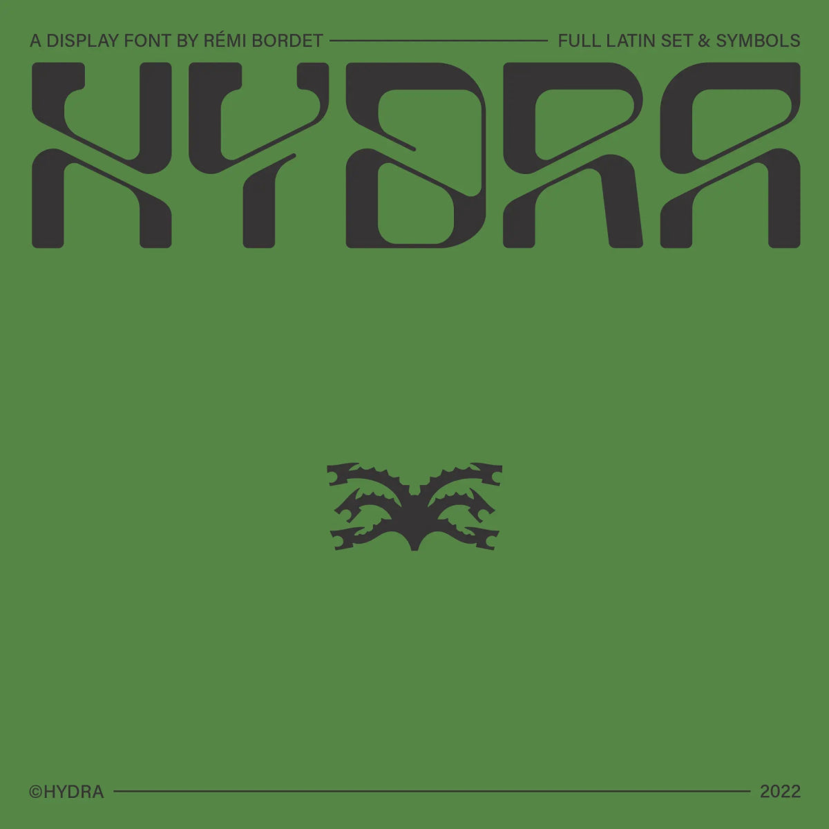 Hydra Display Font - foxrockettstudio