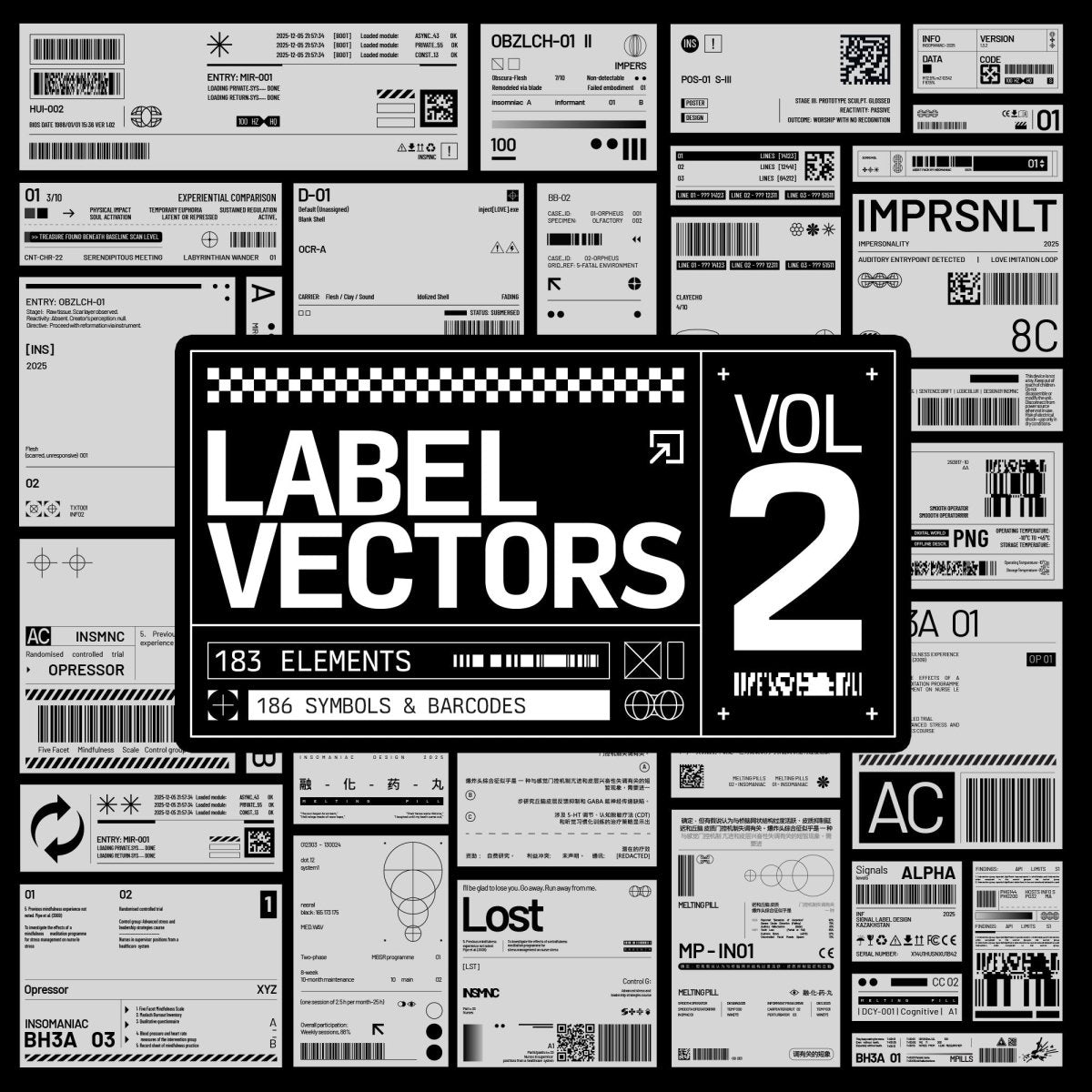 Label Vectors Vol.2 – Fox Rockett Studio