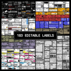 Label Vectors Vol.2 - Fox Rockett Studio
