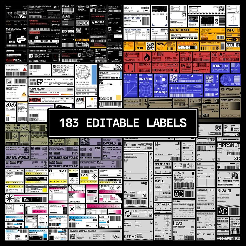 Label Vectors Vol.2 - Fox Rockett Studio