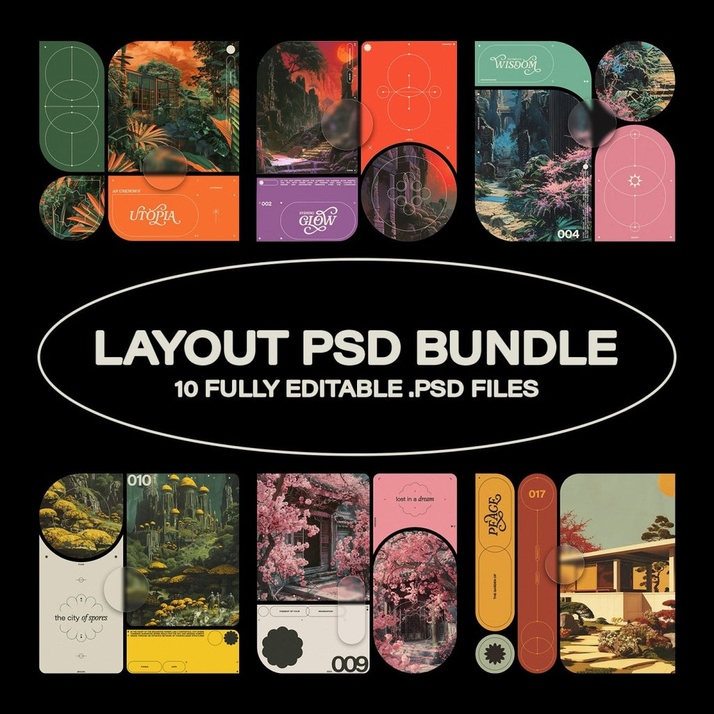 Psd File Layout Layout PSD Template Bundle – Fox Rockett Studio