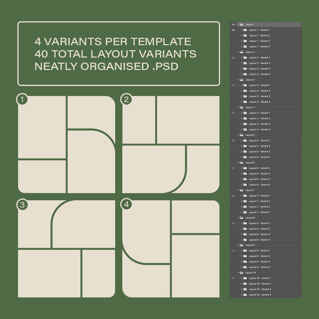 Layouts V1 – PSD Templates – Fox Rockett Studio