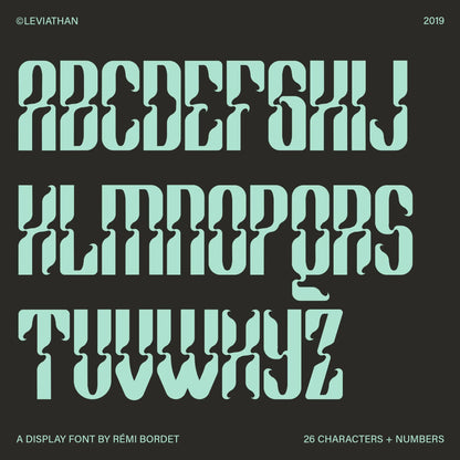 Leviathan Display Font - foxrockettstudio