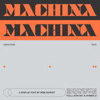 Machina Display Font - foxrockettstudio