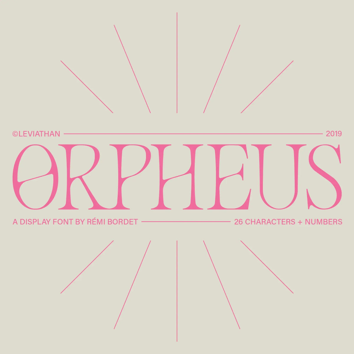 Orpheus Display Font - foxrockettstudio