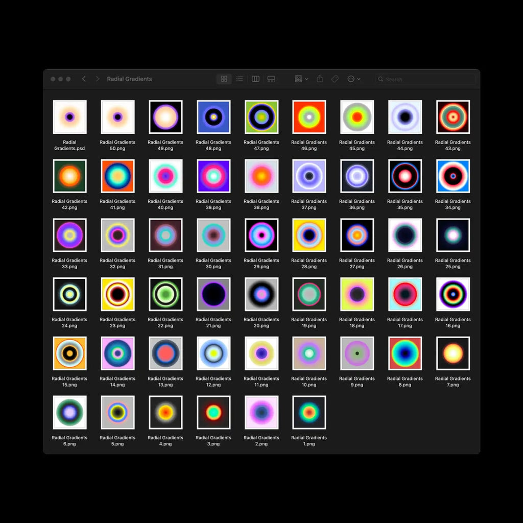 Radial Gradients - foxrockettstudio