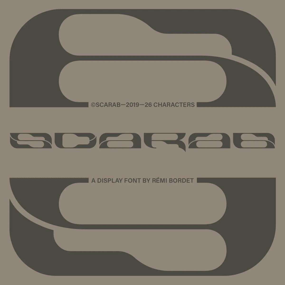 Scarab Display Font - foxrockettstudio