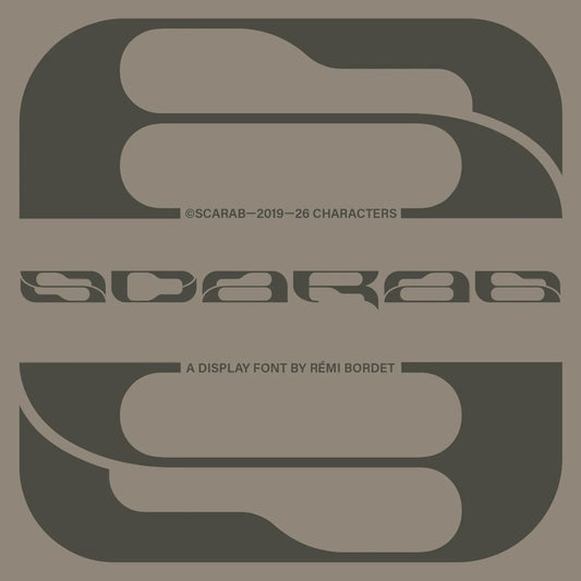Scarab Display Font - foxrockettstudio
