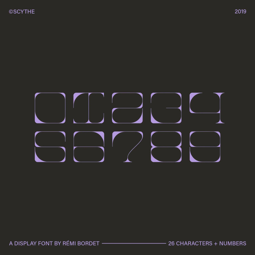 Scythe Display Font - foxrockettstudio