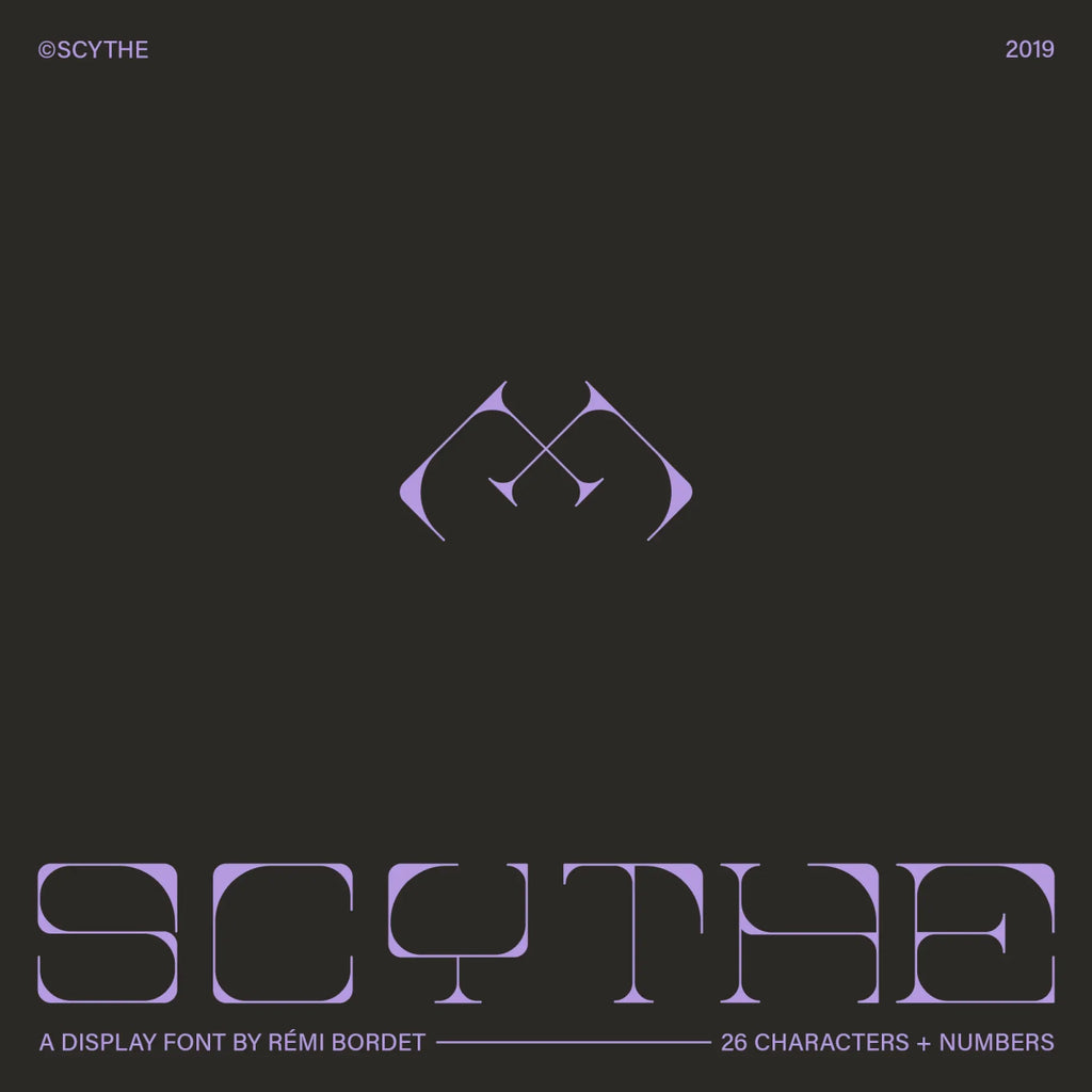Scythe Display Font - foxrockettstudio