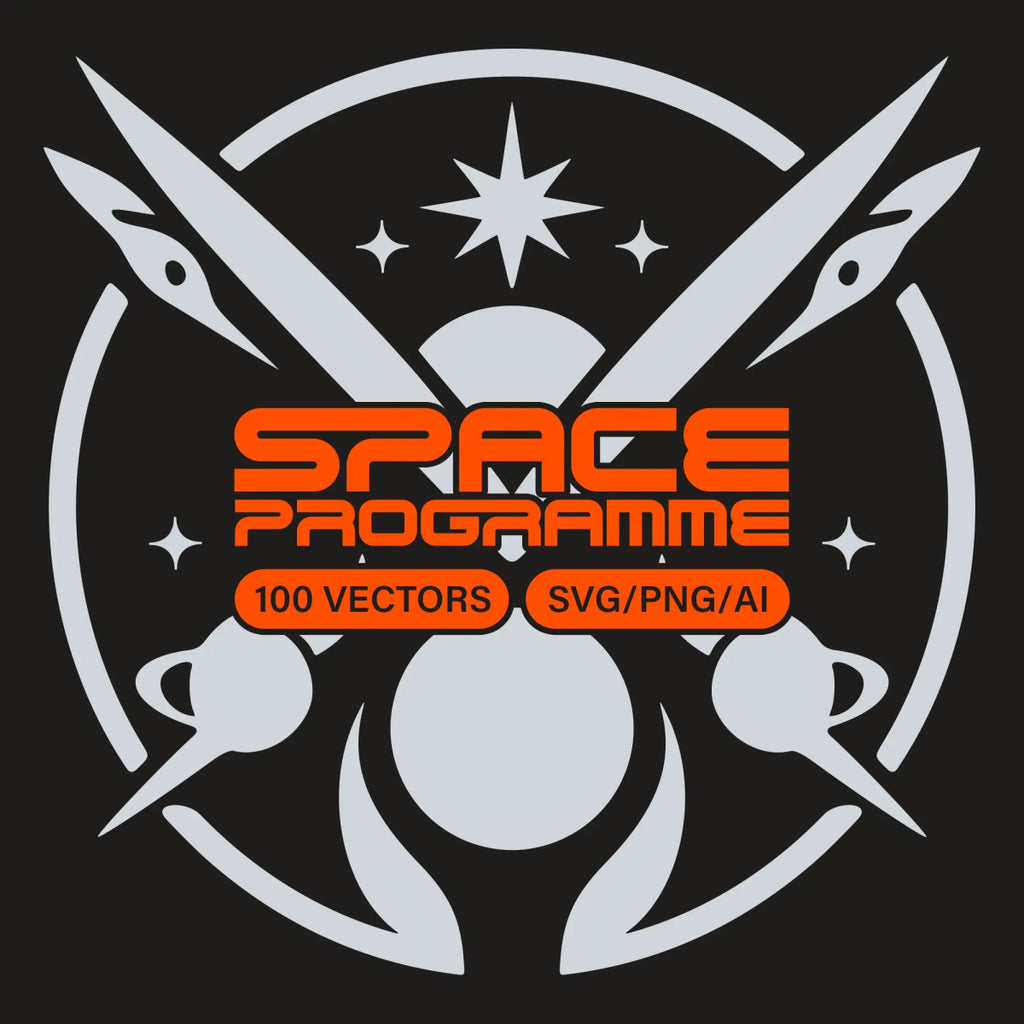 Space Programme Vectors – Sci - fi / Astronomy Themed Icons - foxrockettstudio