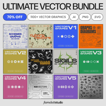 Ultimate Vector Bundle - 1100+ Assets 70% Off - foxrockettstudio