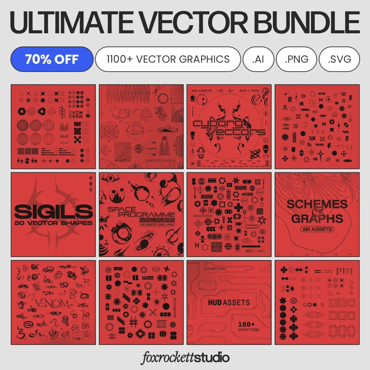 Vector Shape Pack V3 – foxrockettstudio